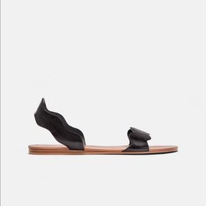 NWT | Zara Real Leather Slides